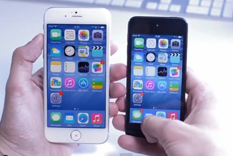 Video mô phỏng iphone 6 màn hình lớn chạy ios 8 - 1