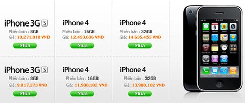 Vinaphone tăng giá iphone 4 lần thứ 3 - 2