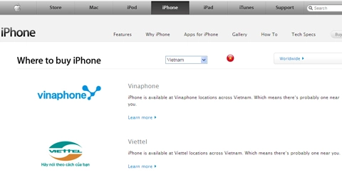 Vn đã có tên trong danh sách bán iphone - 2