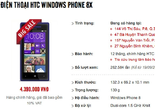 Windows phone htc 8x tái xuất với giá rẻ - 1