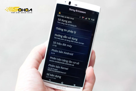 Xperia arc s hồng và trắng về vn - 7