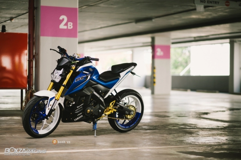 Yamaha m-slaz độ ấn tượng với phiên bản blue machine - 3