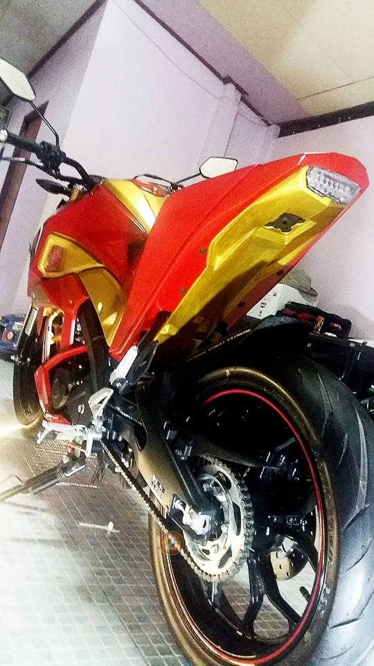 Yamaha m-slaz độ phong cách iron man - 2