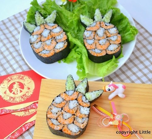 Bộ sưu tập các tác phẩm sushi dễ thương và ngộ nghĩnh p1 - 13