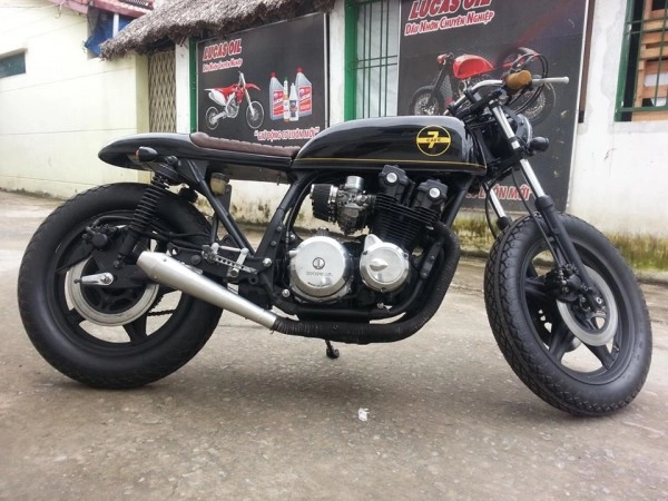 Caferacer - honda cb750f cafe đen đá - 7