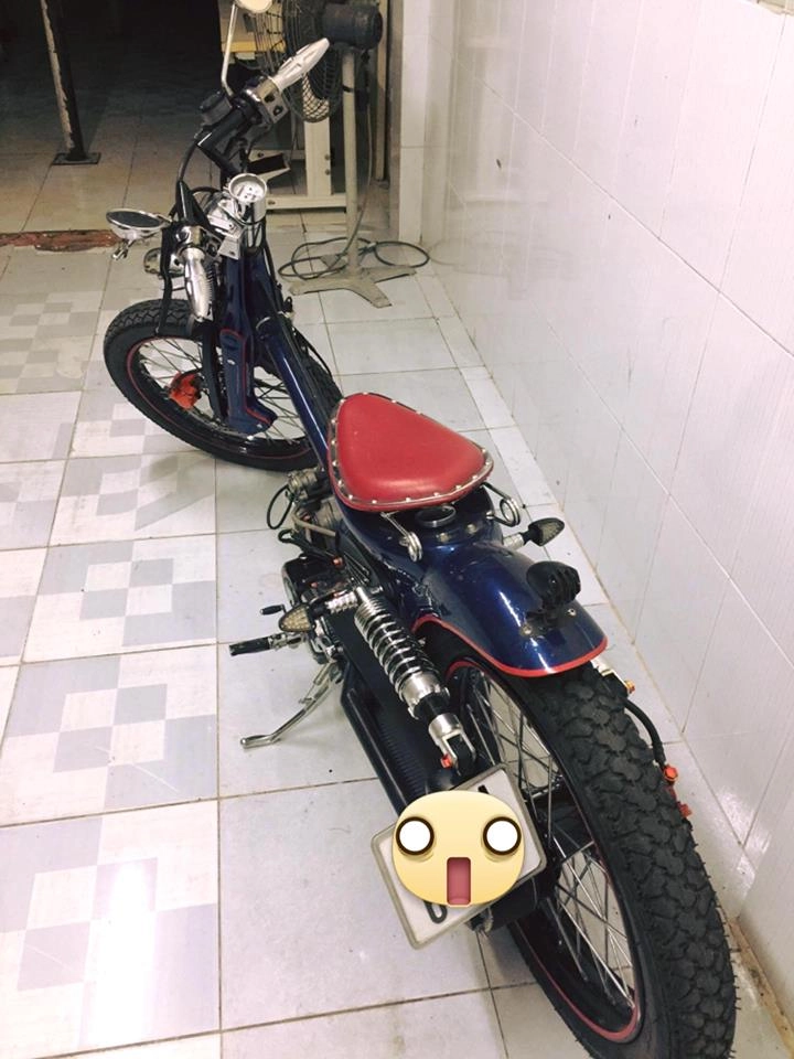 Cận cảnh siêu cub độ bobber full 125cc - 2