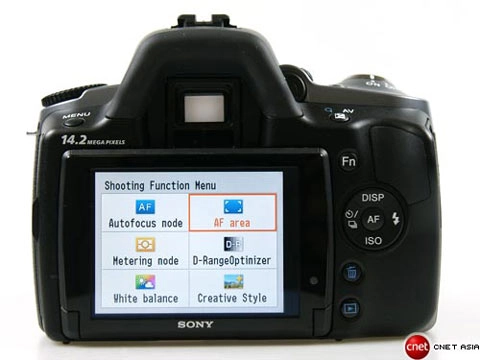 Cận cảnh sony alpha dslr-a380 - 8