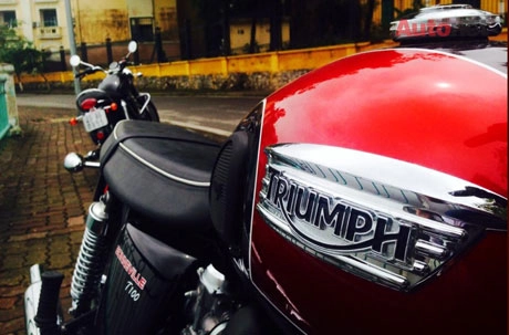 Chiêm ngưỡng vẻ đẹp cổ điển của triumph bonneville t100 tại hà nội - 5