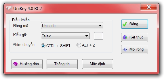 Download unikey 40 rc2 - bản gõ tiếng việt ổn định nhất trên windows - 2