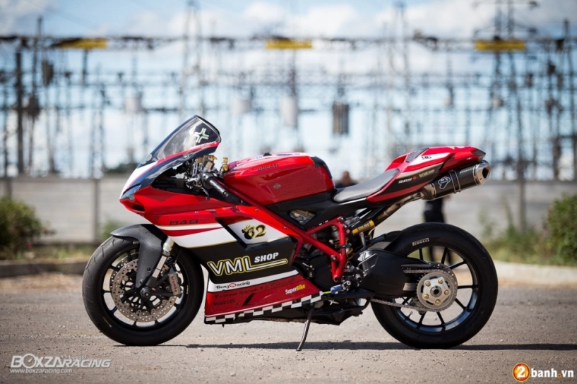 Ducati 848 evo độ đầy nổi bật với phong cách xe đua - 2