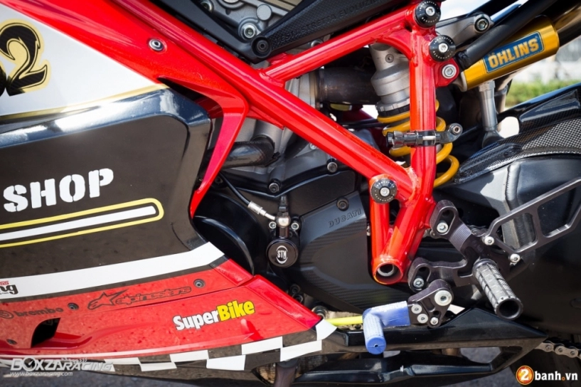 Ducati 848 evo độ đầy nổi bật với phong cách xe đua - 15