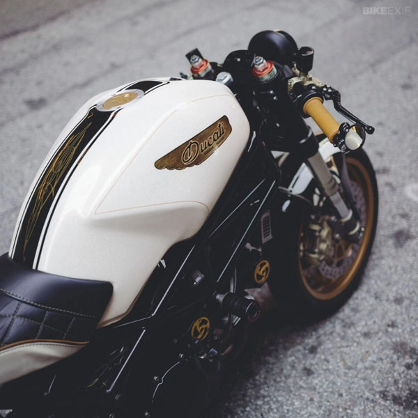 Ducati monster 750 độ hầm hố của một nữ biker viết báo - 8