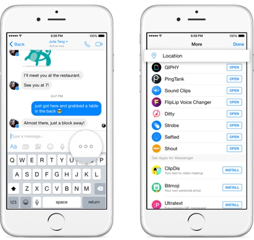 Facebook messenger chat với bạn bè và hơn thế nữa - 2