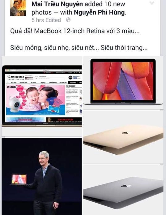 Giới công nghệ việt nam sôi sục vì macbook 12 inch mới của apple - 1