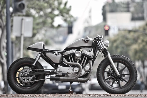 Harley-davidson sportster em cafe racer vô tình - 3