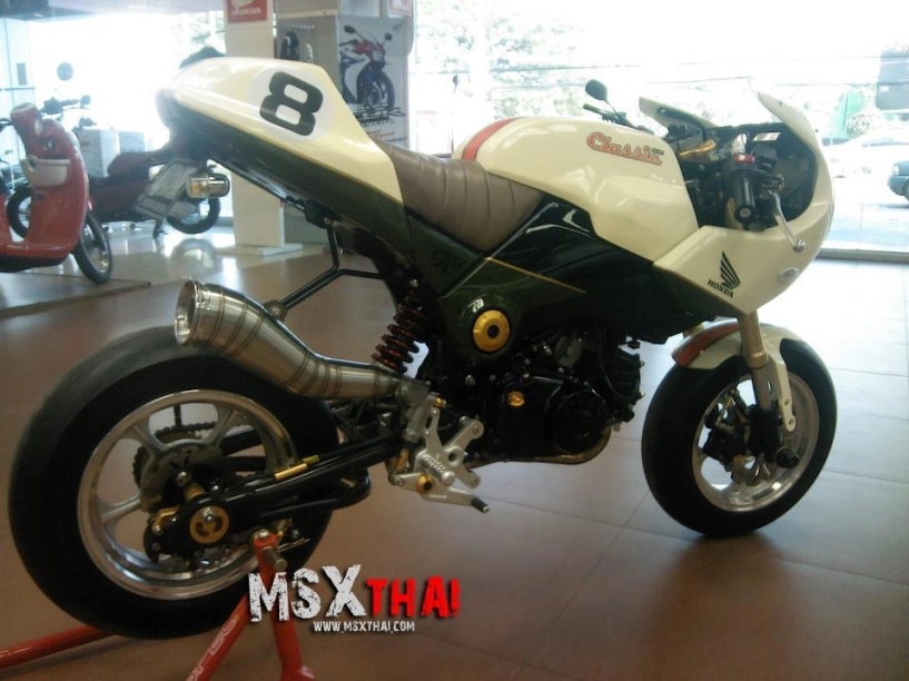 Honda msx độ cafe racer với pô con sâu - 2