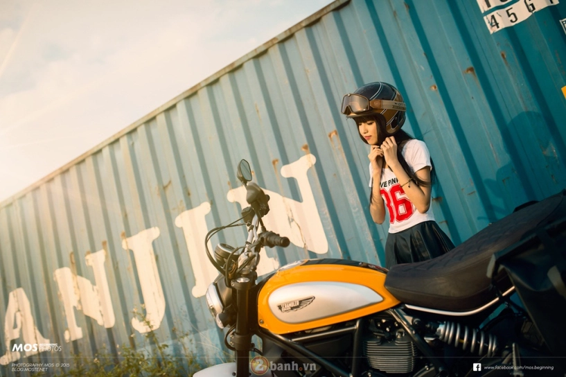 Japan teen girl thoả sức tạo dáng cùng ducati scrambler - 3