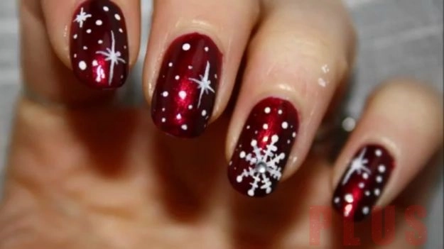 Mẫu nail đẹp màu đỏ trắng 2017 bắt mắt tinh tế cho nàng sang trọng - 6