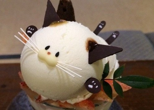 Món kem mặt mèo siêu đáng yêu thách bạn dám ăn - 2