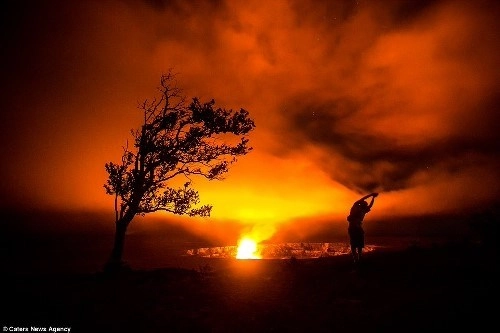 Nghẹt thở với bộ ảnh ngoạn mục bên miệng núi lửa hawaii - 3