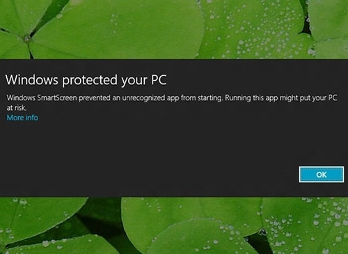 Smartscreen filter trên windows 8 vô hiệu cho đỡ phiền - 1