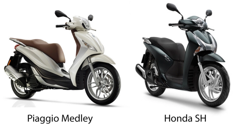 So sánh piaggio medley abs 2016 với honda sh - 2