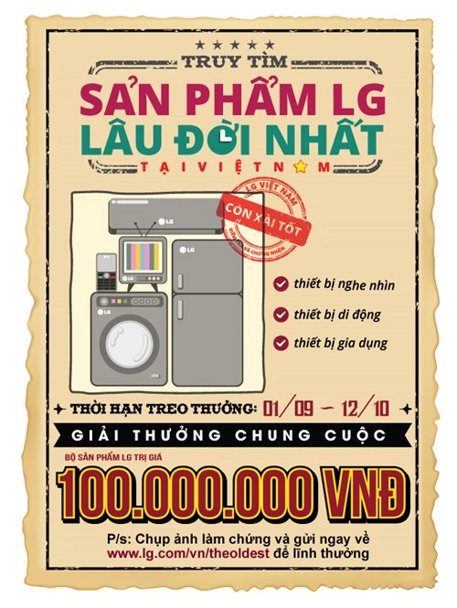 Thưởng 100 triệu đồng cho người có sản phẩm cố nhất của lg việt nam - 1