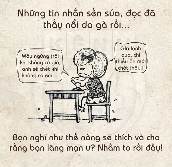 Tranh vui những kiểu tin nhắn có thể khiến bạn không bao giờ cưa đổ nàng - 4