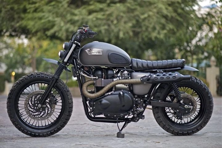 Triumph bonneville độ cực ngầu với phong cách scrambler - 1