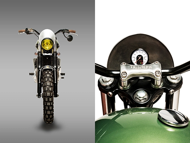 Triumph bonneville hellzapoppin đầy ấn tượng với phong cách tracker - 3