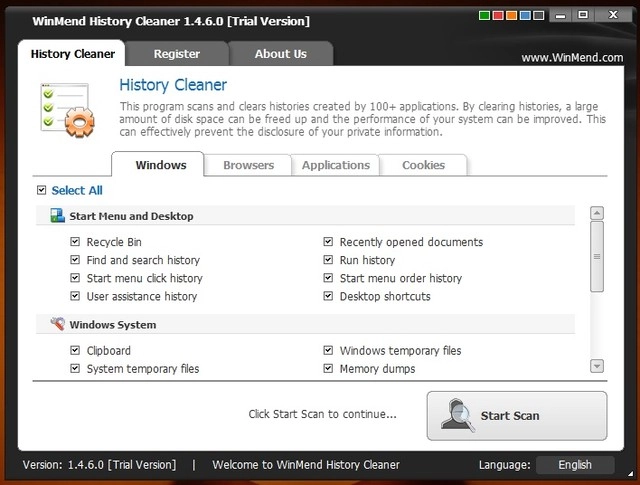 Winmend history cleaner - phần mềm dọn dẹp máy tính hiệu quả cho windows 81 - 3