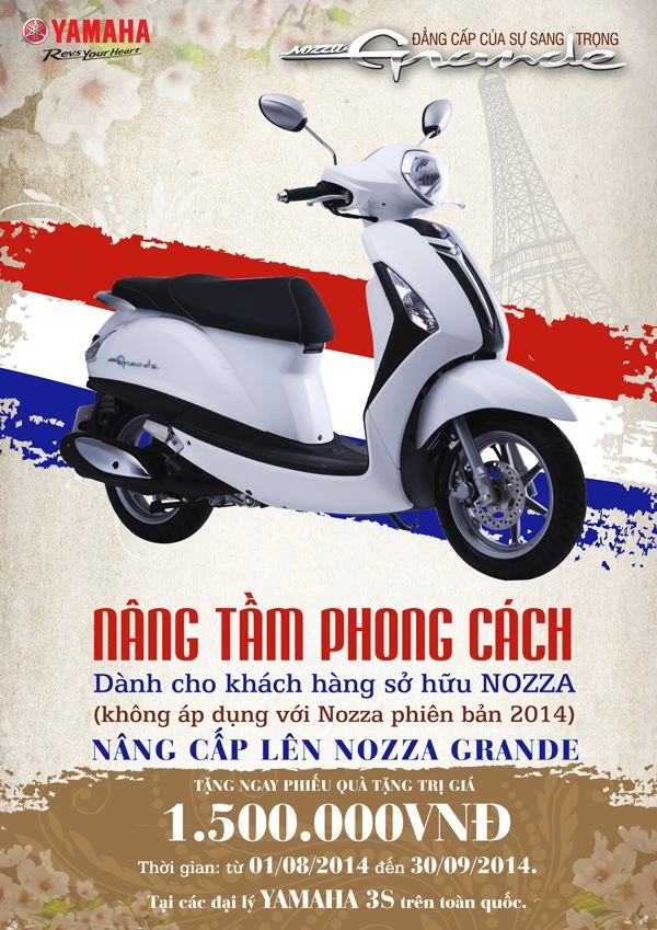 Yamaha có nhiều ưu đai cho khach hang mua grande và nozza mơi - 5