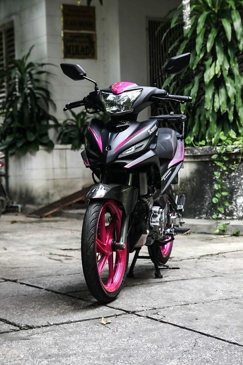 Yamaha exciter độ màu đen - hồng cực cá tính - 1