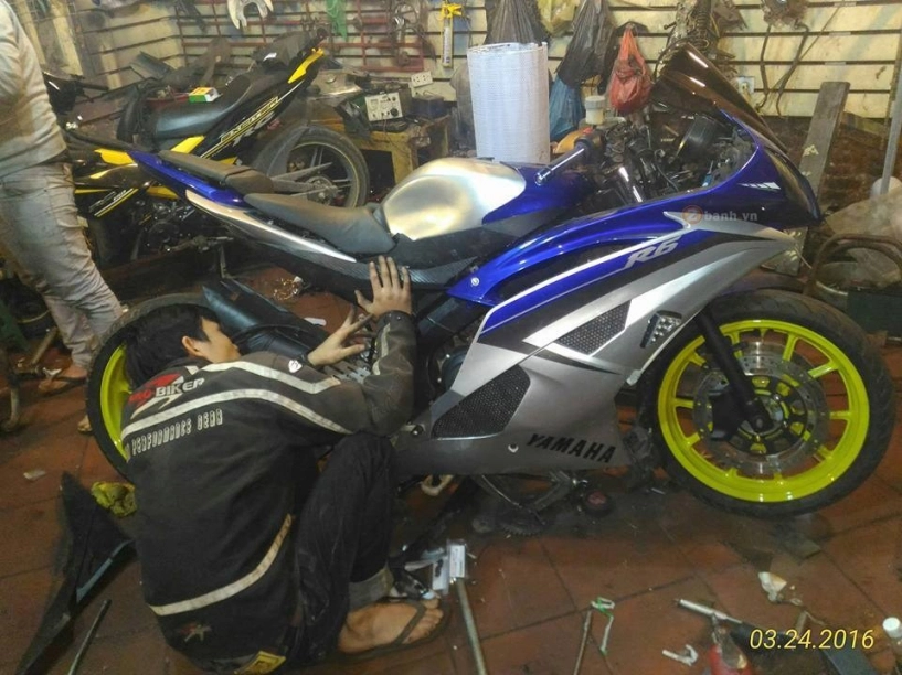 Yamaha r15 độ dàn áo r6 đang hình thành - 3