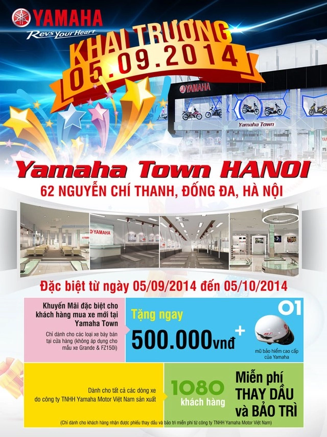 Yamaha town hà nội chính thức đi vào hoạt động vào ngày 0509 - 2