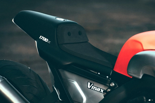 Yamaha v-max độ siêu ngầu với phong cách cafe racer - 5