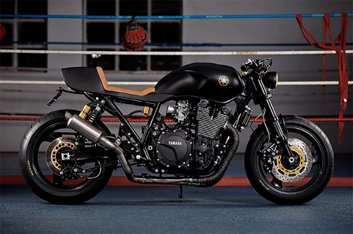 Yamaha xjr1300 stealth độ cafe racer với cảm hứng từ chiến đấu cơ - 3