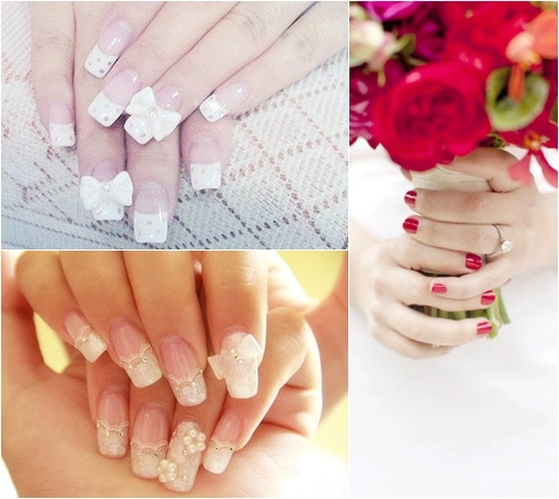 14 kiểu vẽ móng tay nail màu pastel cô dâu đẹp 2017 quý phái trong ngày cưới - 1