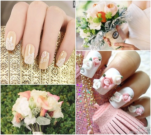 14 kiểu nail móng tay màu pastel đẹp 2016 nhẹ nhàng cho cô dâu nổi bật - 3