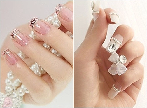14 kiểu nail móng tay màu pastel đẹp 2016 nhẹ nhàng cho cô dâu nổi bật - 9