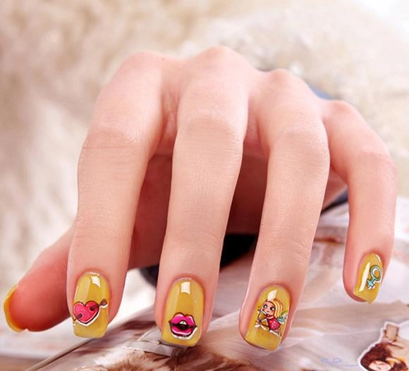 15 mẫu móng tay nail hoạt hình đẹp dễ thương cho bạn gái dạo phố 2016 - 8