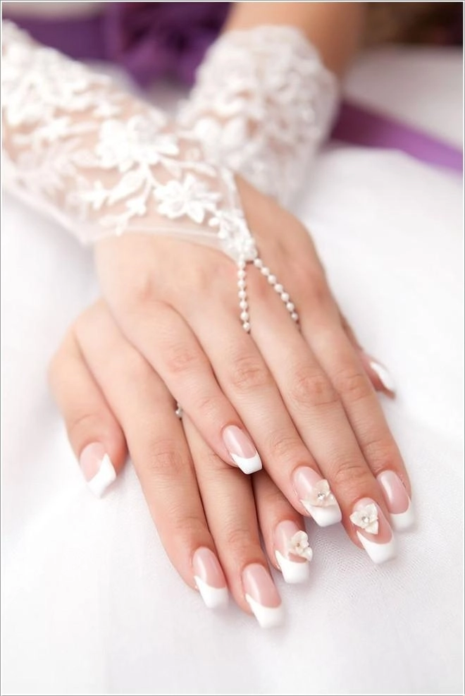18 mẫu nail móng tay đẹp sang trọng quý phái cho cô dâu hot nhất 2016 - 17
