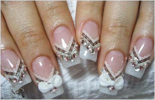 18 mẫu nail móng tay đẹp sang trọng quý phái cho cô dâu hot nhất 2016 - 18