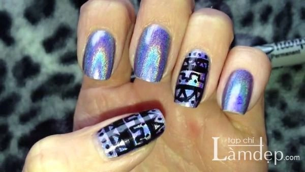 19 mẫu móng tay nail đẹp họa tiết ngẫu hứng ấn tượng cho nàng dạo phố 2016 - 13