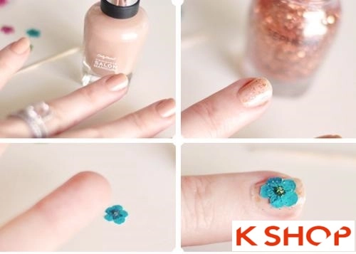 2 kiểu vẽ nail móng tay hoa đẹp 2016 đơn giản nghệ thuật cho bạn gái - 4
