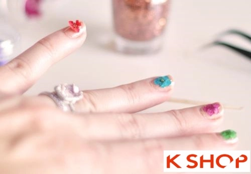 2 kiểu vẽ nail móng tay hoa đẹp 2016 đơn giản nghệ thuật cho bạn gái - 5