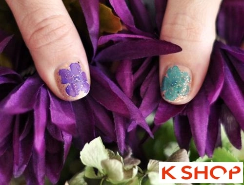 2 kiểu vẽ nail móng tay hoa đẹp 2016 đơn giản nghệ thuật cho bạn gái - 6