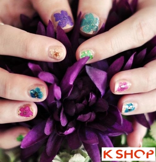 2 kiểu vẽ nail móng tay hoa đẹp 2016 đơn giản nghệ thuật cho bạn gái - 8