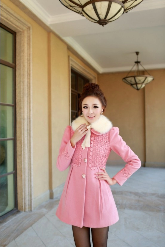 Áo khoác nữ màu hồng đẹp cho nàng công sở trang nhã thu đông 2016 2017 - 9