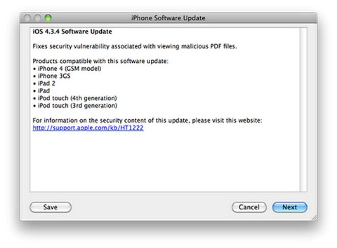 Apple chính thức phát hành ios 434 vá lỗi bảo mật - 1